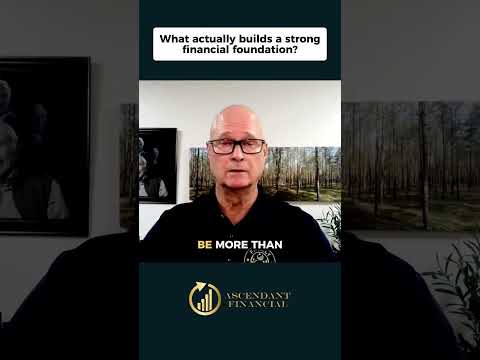 What actually builds a strong financial foundation?: YouTube Thumbnail